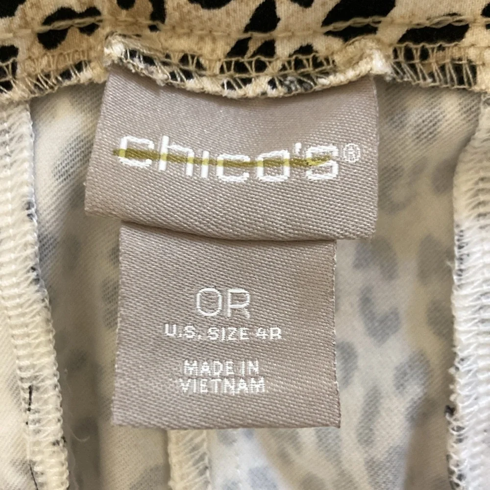 Chico’s Animal Print Slacks size 4 - Picture 3 of 10